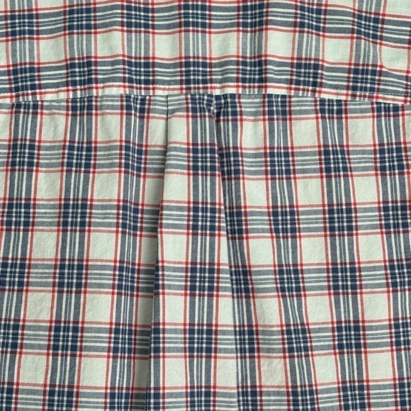 Gap ladies button down plaid shirt red and blue size M - Picture 2 of 11